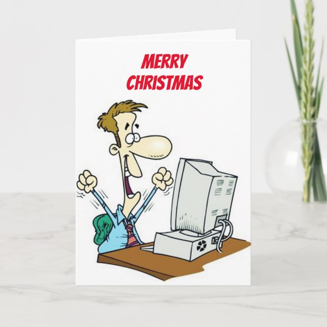 ****HIGH TECH**** CHRISTMAS WISHES CARD (Front)