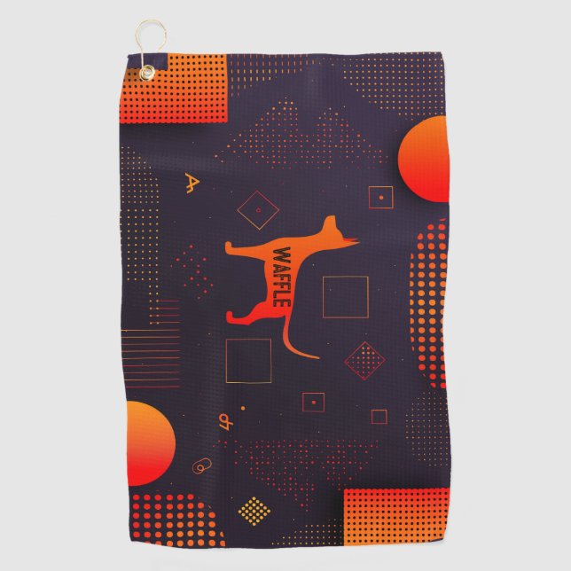 High Tech Customisable Dog Golf Towel (Front)