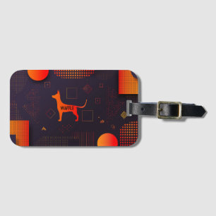 High Tech Customisable Dog Luggage Tag