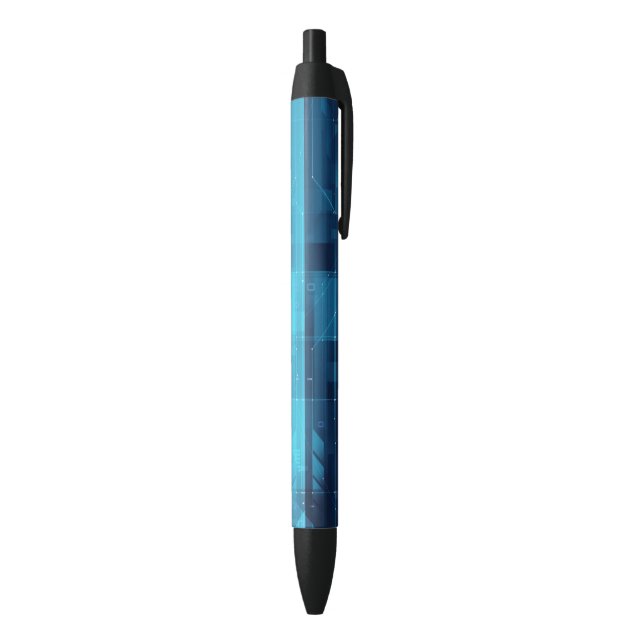 High tech digital background black ink pen (Bottom (Vertical))