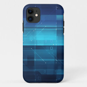 High tech digital background iPhone 11 case