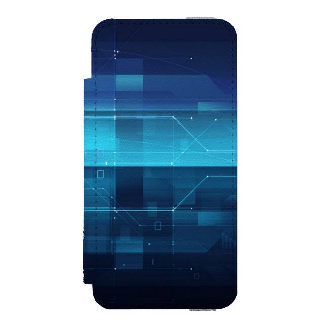 High tech digital background incipio iPhone wallet case (Folio Front)