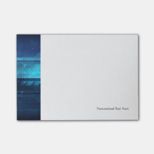 High tech digital background post-it notes