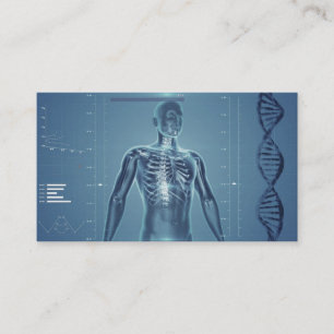 High Tech Health- Blue No.1 Business Card