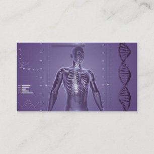 High Tech Health- Purple Business Card