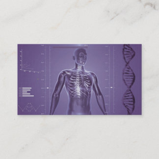 High Tech Health- Purple Business Card