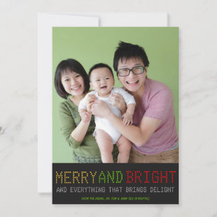 High Tech Holiday Photo Card