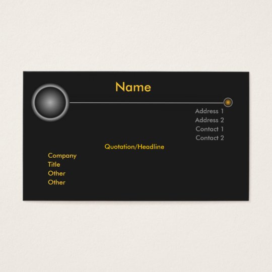 High Tech Nibiru Business Card