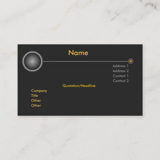 High Tech Nibiru Business Card (Front)