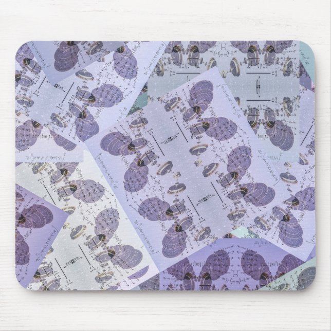 High Technology Math Science Design Mouse Mat (Front)