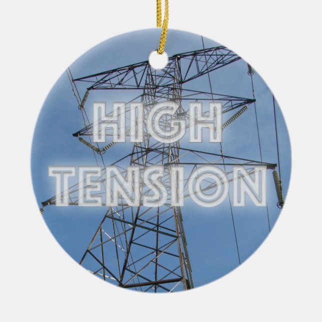 High Tension Tower Ceramic Tree Decoration (Front)
