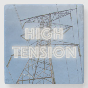 High Tension Tower Stone Coaster