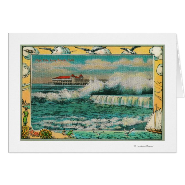 High Tide at Long Beach, California (Front Horizontal)