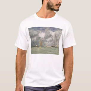 High Tide at Trouville, c.1892-96 (oil on panel) T-Shirt