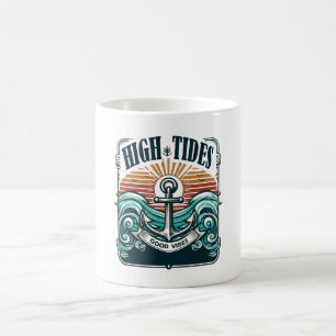 High Tides Good Vibes Mug Ocean Vibes Coffee Cup