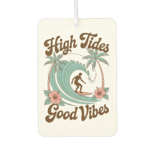 High Tides, Good Vibes – Surfing Ocean Adventure Car Air Freshener