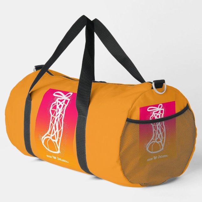 High Top Sneakers Athletic Travel     Duffle Bag (Right Corner)