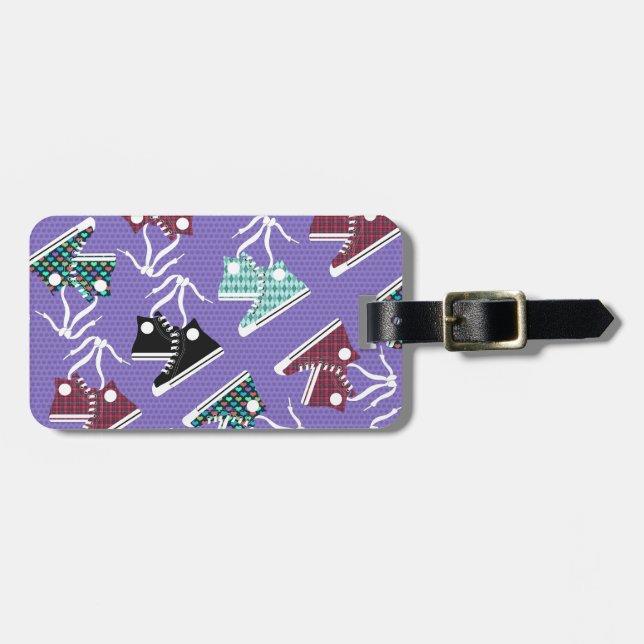 High Tops Pattern Luggage Tag (Front Horizontal)