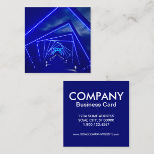 high trestle bridge square business card