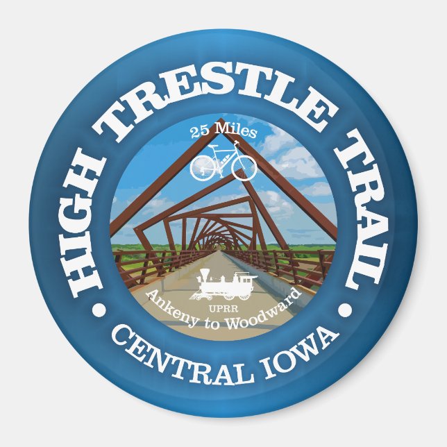 High Trestle Trail (cycling c) Magnet (Front)
