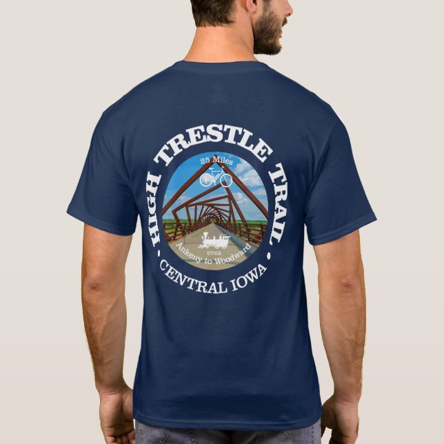 High Trestle Trail (cycling c) T-Shirt (Back)