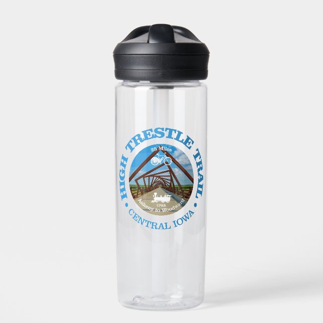 High Trestle Trail (cycling c) Water Bottle (Front)