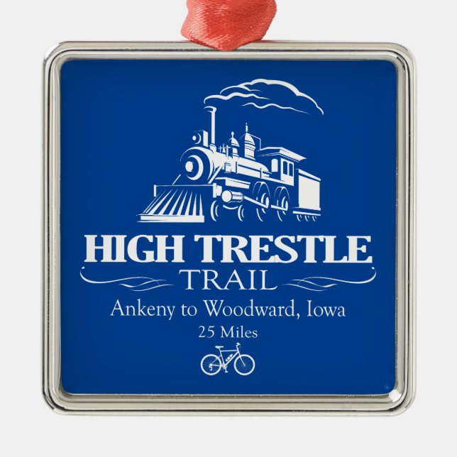 High Trestle Trail (RT) Metal Tree Decoration (Front)