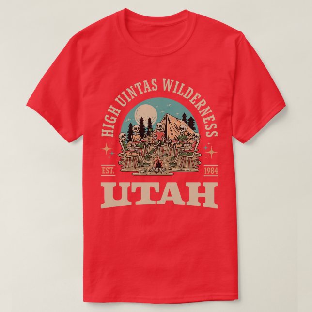 High Uintas Wilderness Utah Outr Adventure T-Shirt (Design Front)