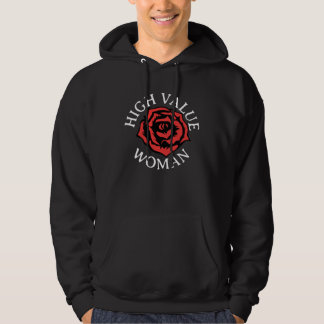 HIGH VALUE WOMAN Floral Rose Hoodie