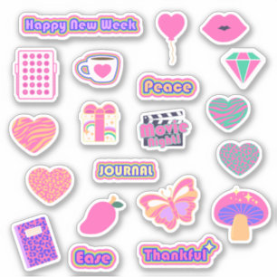 High Vibe Custom-Cut Vinyl Sticker Sheet V3