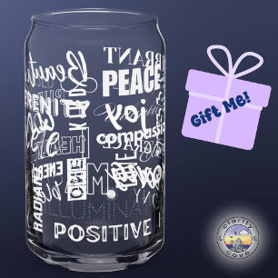 High Vibe I Am Positive Cleansed Energised Water Can Glass