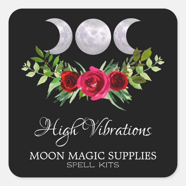 High Vibrations Spell Kit Square Sticker (Front)