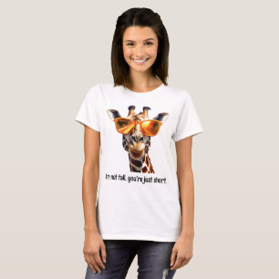 High View Giraffe With Sunglasses T-Shirt