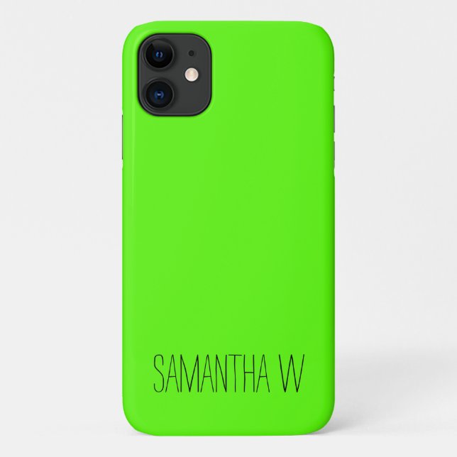 High Visibility Neon Green Case-Mate iPhone Case (Back)