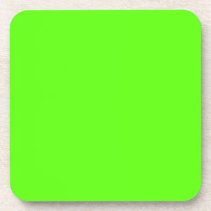 High Visibility Neon Green Coaster