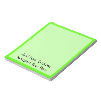 High Visibility Neon Green Notepad