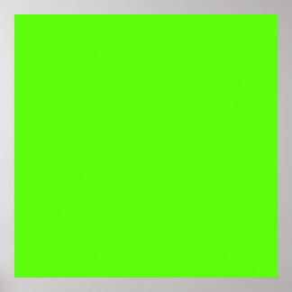 High Visibility Neon Green Poster
