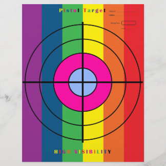 High Visibility Pistol Target Flyer