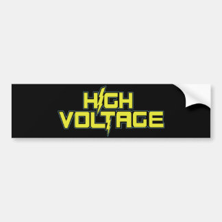 High Voltage Bumper Sticker
