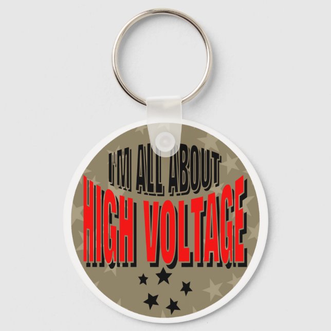High Voltage Electrician Key Ring (Front)