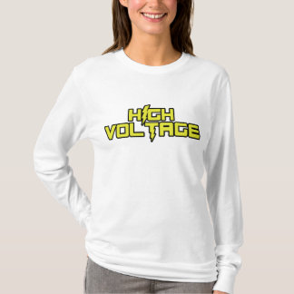 High Voltage Long Sleeve V-Neck Shirt (White)