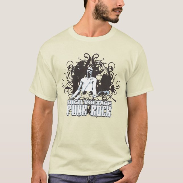 High Voltage Punk Rock T-Shirt (Front)