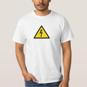 high voltage sign electric symbol caution danger p T-Shirt