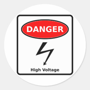 High Voltage Sticker