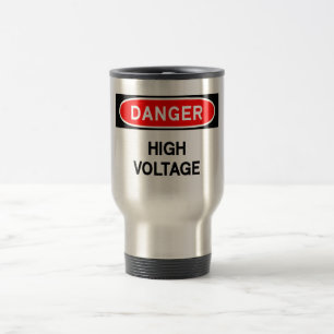 high voltage travel mug