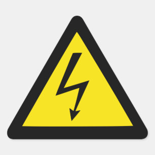 High Voltage Triangle Sticker