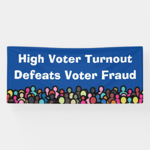 High Voter Turnout Defeats Voter Fraud 2026 Banner