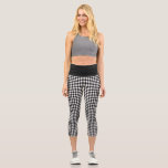 High Waisted Capris<br><div class="desc">These women's high waisted capris leggings are shown in a black and white houndstooth print design.
Customise this item or buy as is.






Stock Image
freepik.com
vecteezy.com</div>