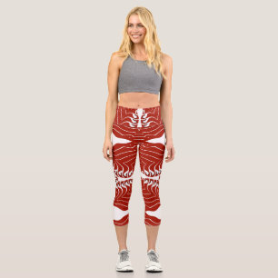High Waisted Capris, A trendy multicolor design Ca Capri Leggings