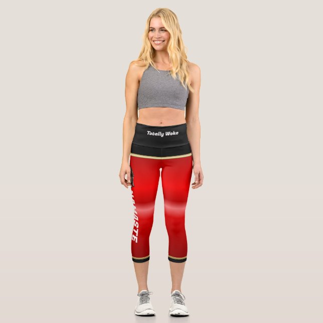 High Waisted Capris | Namaste | Yoga Pants (Front)